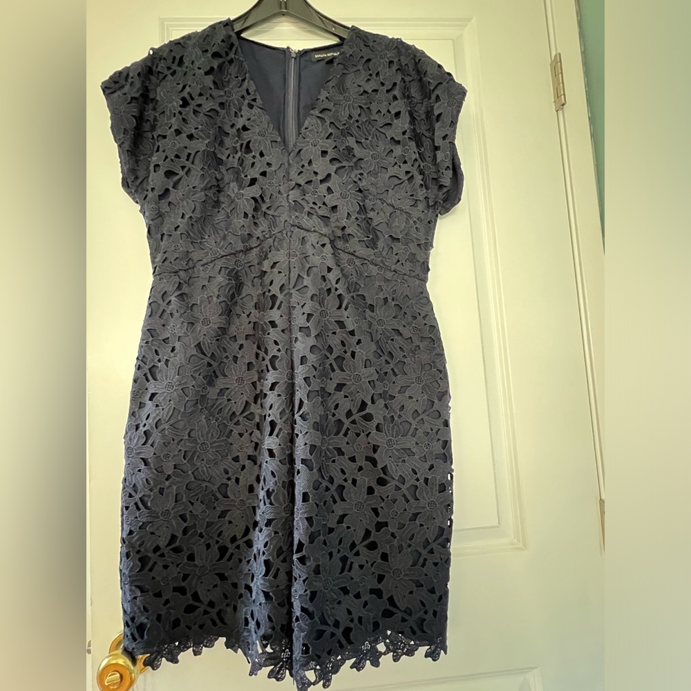 Banana republic dark navy dress
